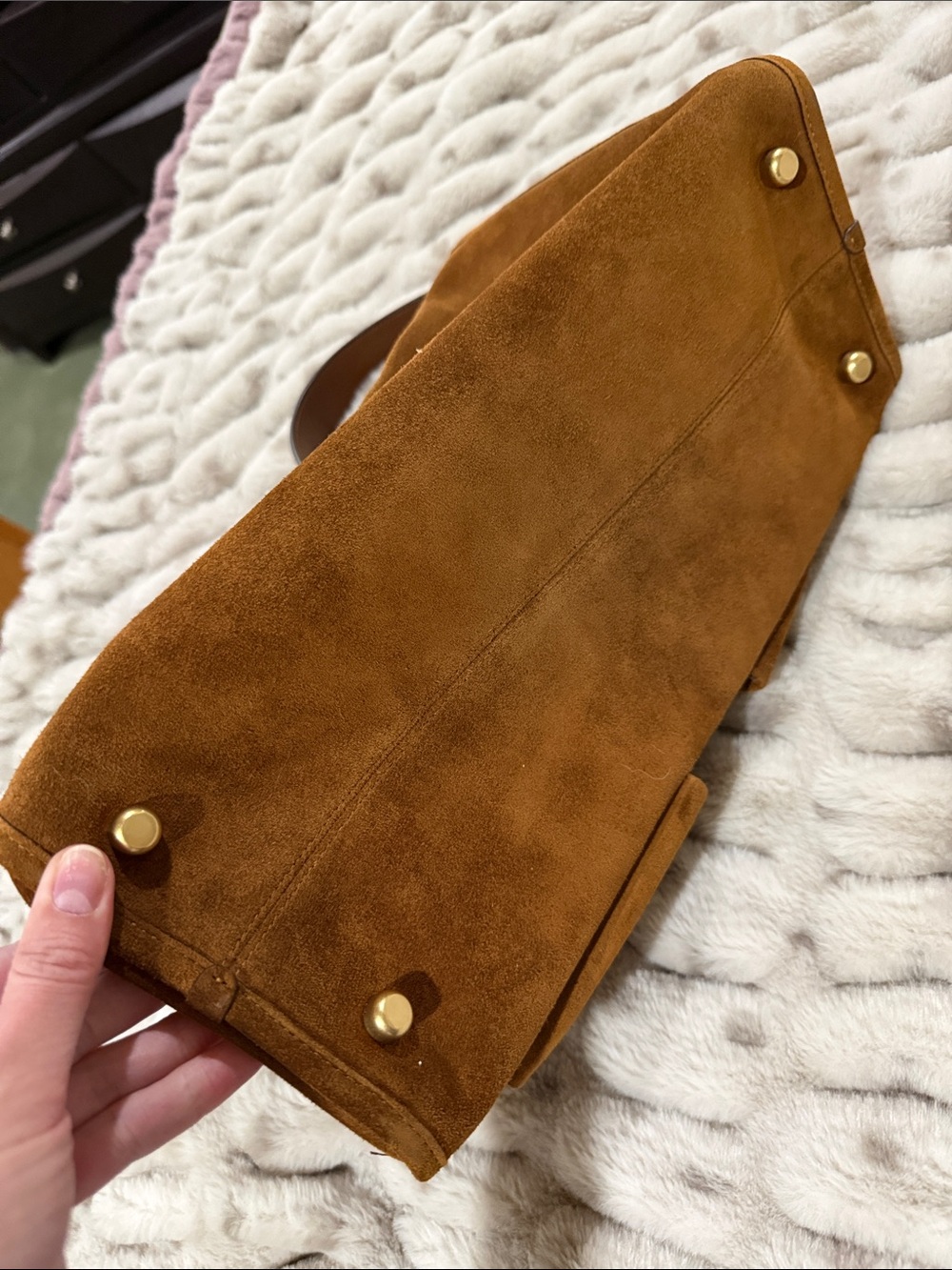 Suede coach haversack nwt - Picture 5 of 15